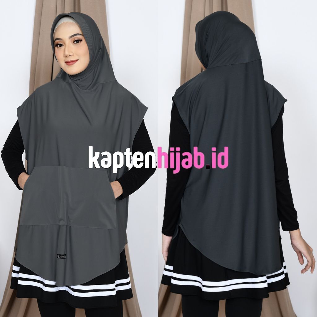 Baju Olahraga Rompi Stylish Kekinian Hijab Bergo Vest Rompi Khimar Croptop Wanita Muslim Terbaru Per