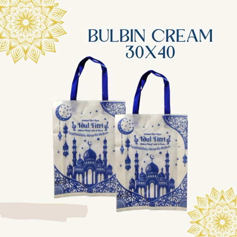 

Tas Spunbond Lebaran Goodie Bag Lebaran Harga Per 1 Pcs VER 2025 WILCO / ECOZEE 30x40x8 4 SISI idul fitri - Spunbond idul fitri