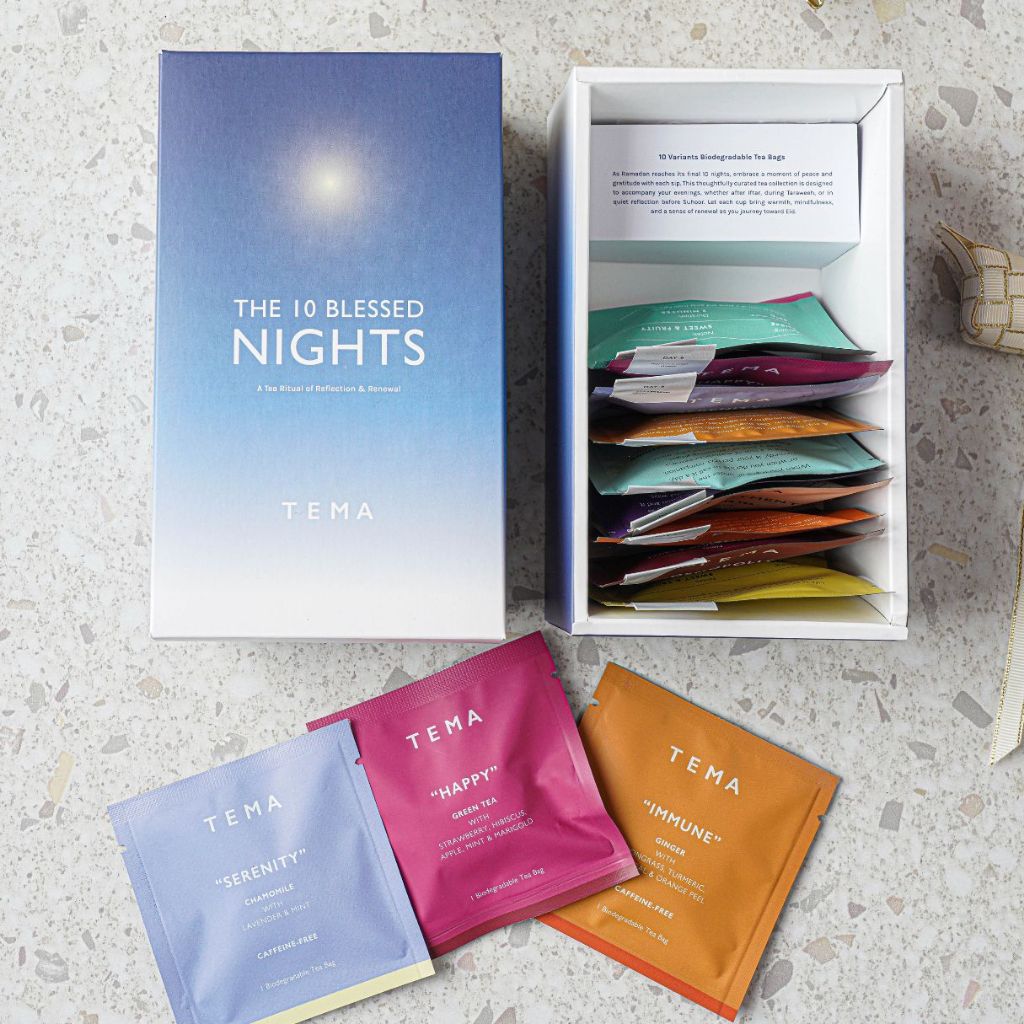 

TEMA Tea THE 10 BLESSED NIGHTS - Lebaran / Idul Fitri Gift Hampers Set - 10 Tea Bags Collection