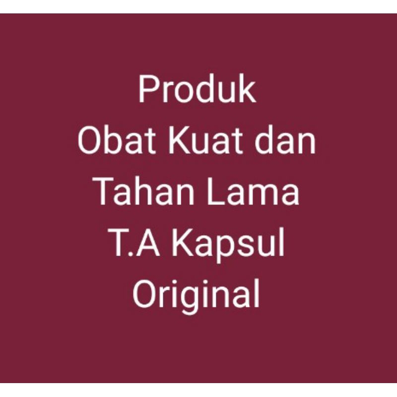 Kapsul Obat Kuat Tahan Lama Herbal Jawa