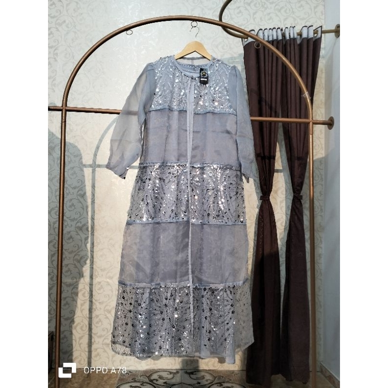 gamis organza premium