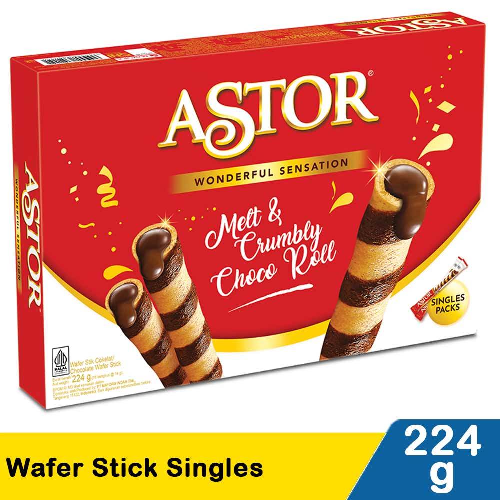 

Astor Wafer Stick Singles 224g – Renyah, Krimi, & Lezat!