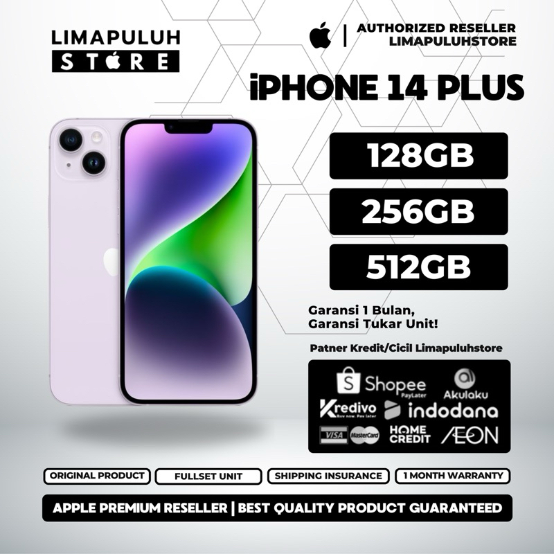 iphone 14 plus 128gb 256gb iBox fullset