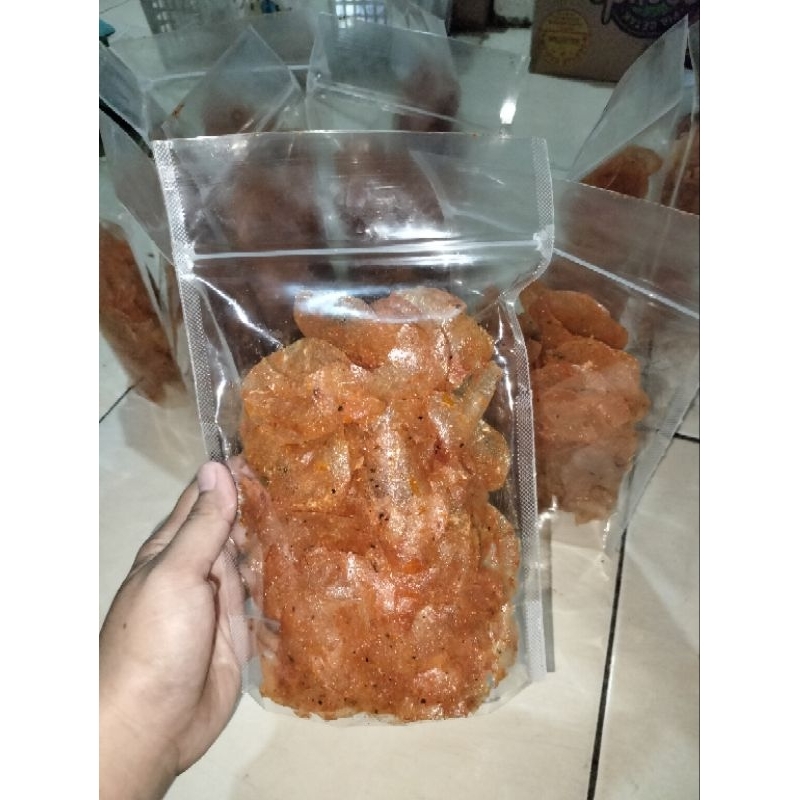 

Kripca (kripik kaca) pedas gurih