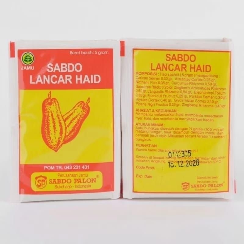 

Jamu Serbuk Sabdo Lancar Haid Kates - Isi 10 Bungkus