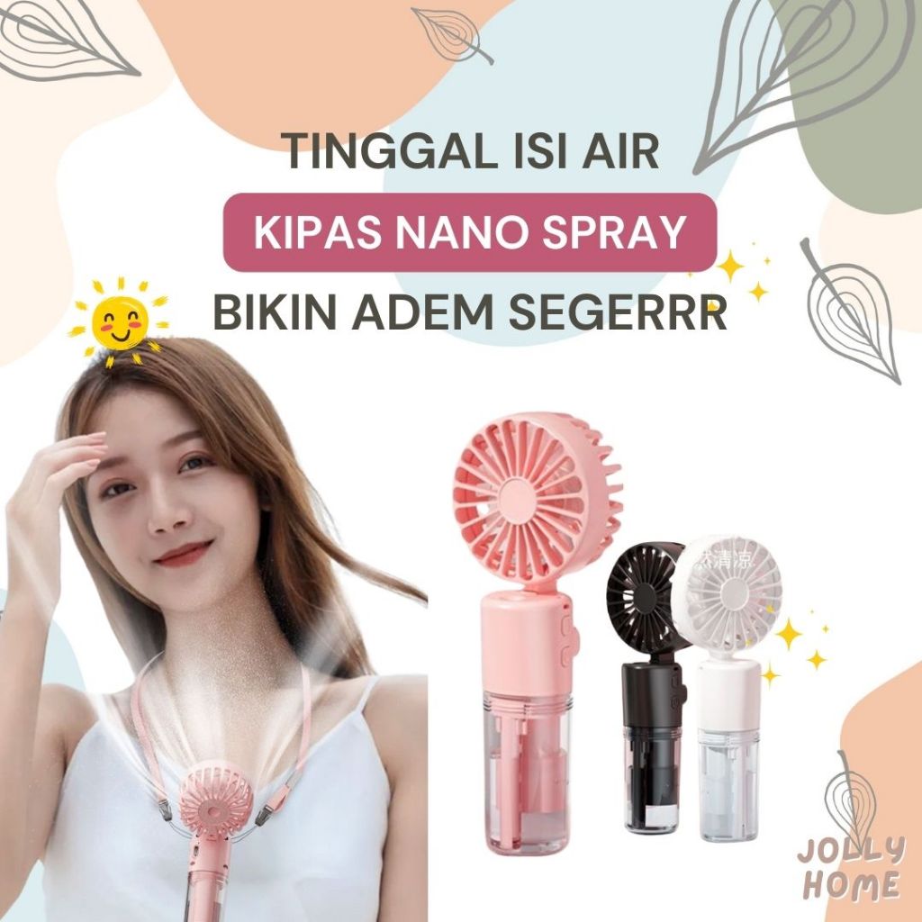 Kipas Genggam Mini USB F2 Nano Spray Mini Humidifier Face Mist / Kipas Angin Mini Portable USB Recha