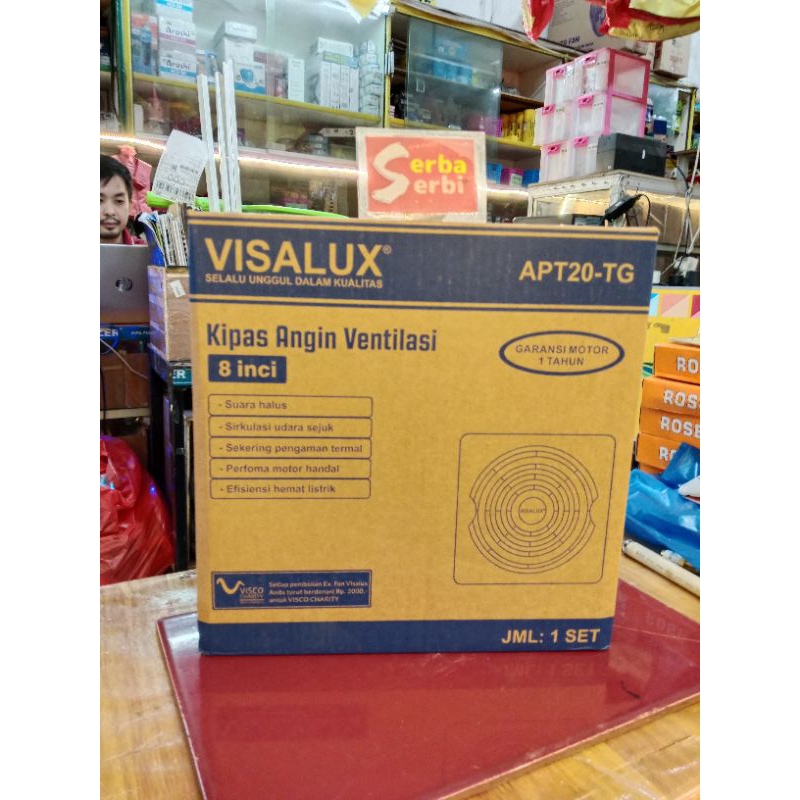 [APT 20-TG VISALUX]Kipas ceiling exhaust fan 8" plafon