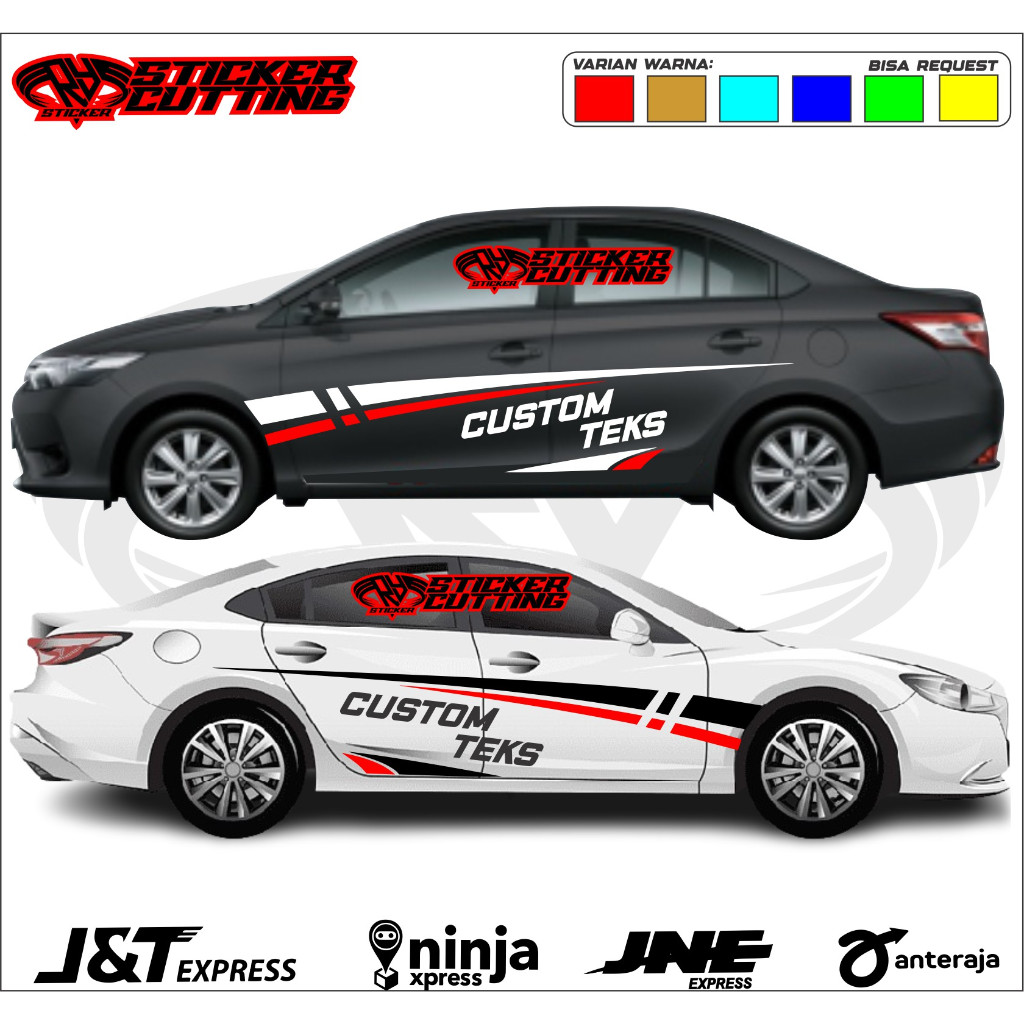 Stiker Mobil Sedan List Body Samping Mobil Sedan Vios Camry Corolla Civic Dll Stiker Mobil Sedan Ter