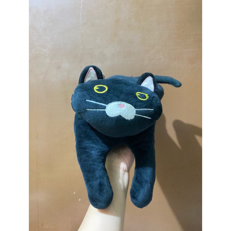 Boneka Karakter Kucing Hitam Miniso size 40x15cm Original / Boneka Kucing Hitam Lucu / Boneka Black 