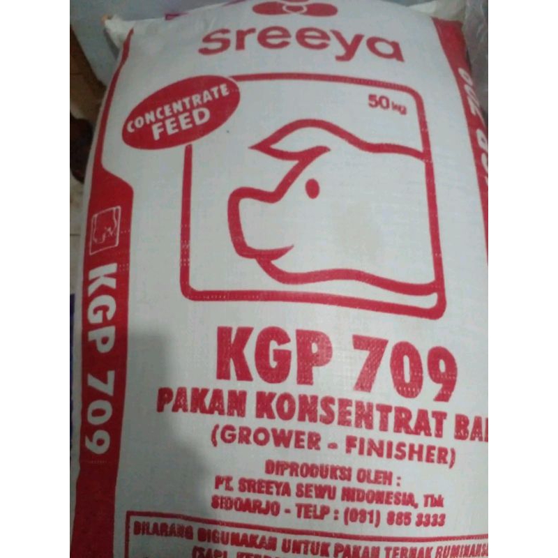 SREEYA KGP 709 KONSENTRAT BABI GROWER FINISHER PAKAN TERNAK SEKILO