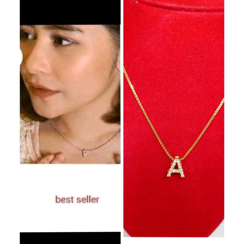 KALUNG PERAK 925,KALUNG HURUF VARIASI GOLD,PERAK 925