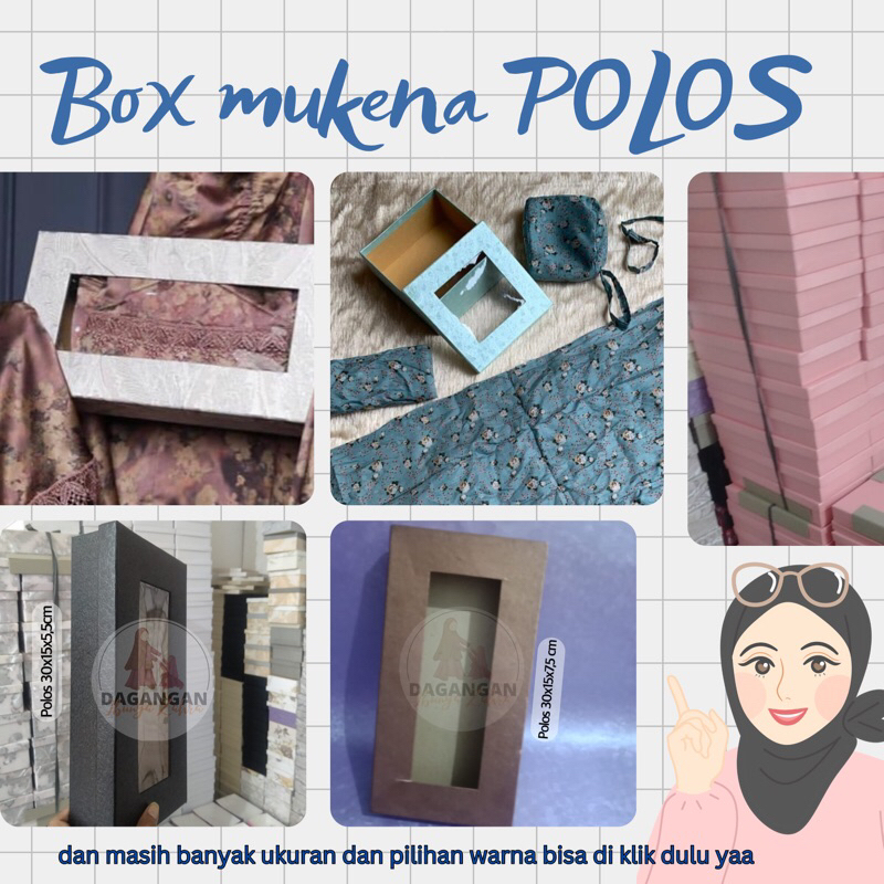 

BOX MUKENA POLOS TIMBUL simple mewah elegan HANTARAN KADO HAMPERS