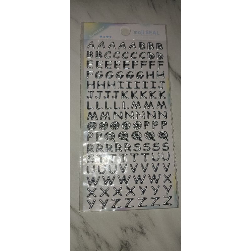 

Sticker SL -BDE Glitter sticker 1-6