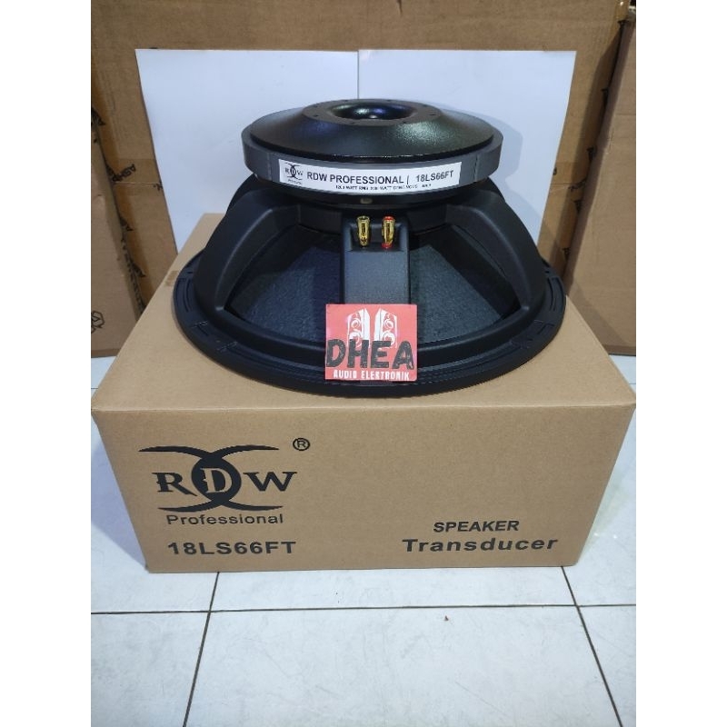 Speaker Komponen RDW 18LS66FT 18LS 66 FT Original 18 inchi 18in Subwoofer VC 5in 2400 Watt MAX daun 