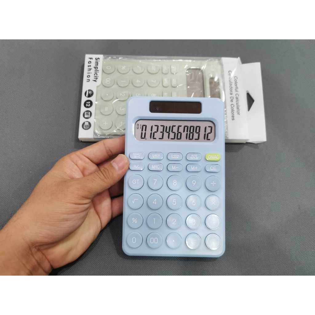 

[1pcs] Kalkulator 8068 12digit ukuran 10,2cm x 16 cm simpicity[body warna]