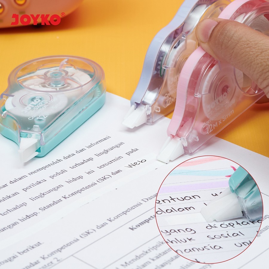 

Pita Koreksi Correction Tape Joyko CT-522PTL Pastel Color