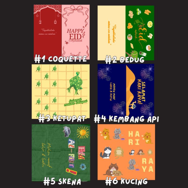 

Amplop Lebaran (isi 10 pcs) THR Idul Fitri | Motif Coquette| Motif Kucing