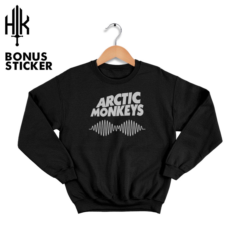 Crewneck Sweater Arctic Monkeys 01-Crewneck Sweater Pria-Crewneck Sweater Wanita
