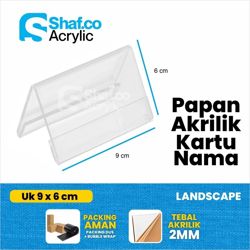 

PAPAN AKRILIK KARTU NAMA // STAND KARTU NAMA // ACRYLIC // DISPLAY // TEMPAT KARTU NAMA // MODEL SEGITIGA