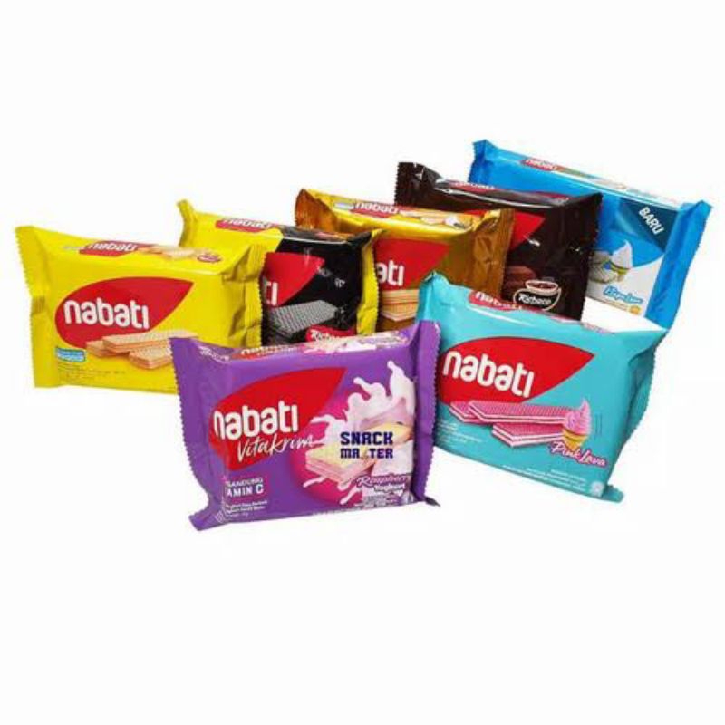 

RICHEESE NABATI WAFER RASA RICHOCO COKELAT| KEJU | PINK LAVA | KOREA GEGUMA KEMASAN 50GR