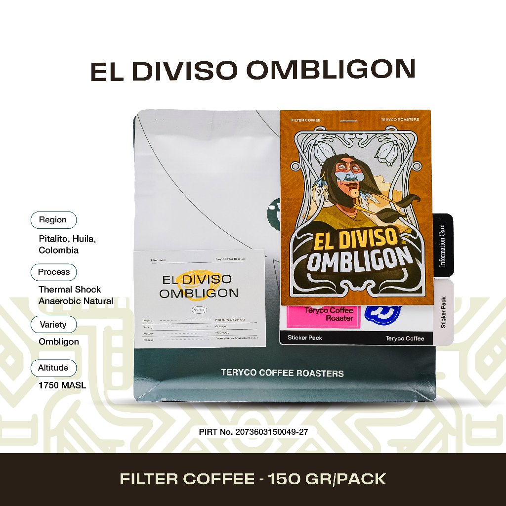

Teryco Roasters - 150gr El Diviso Ombligon / Kopi Single Origin / Single Origin Arabika / Single Origin Coffee / Beans Single Origin