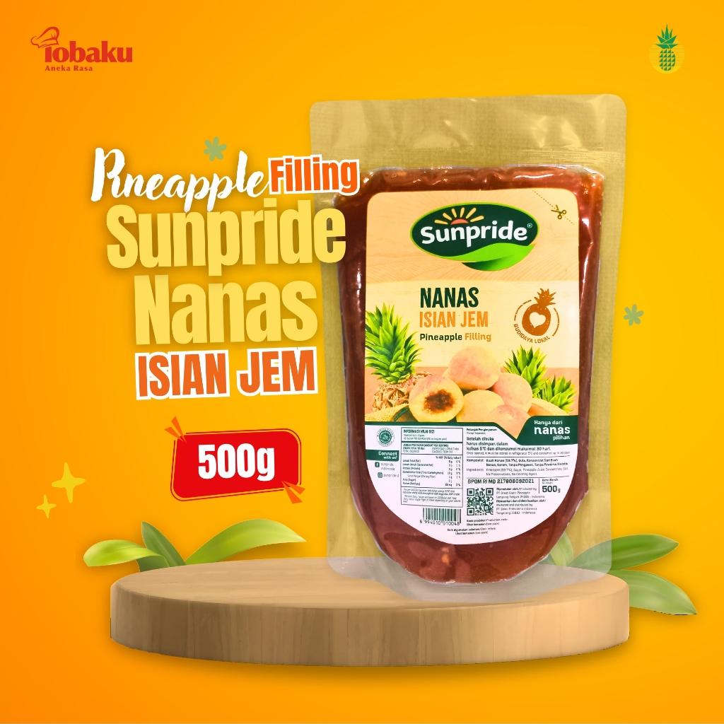 

Sunpride Pineapple Filling - Selai Nanas Isian Jem Kemasan 500g _