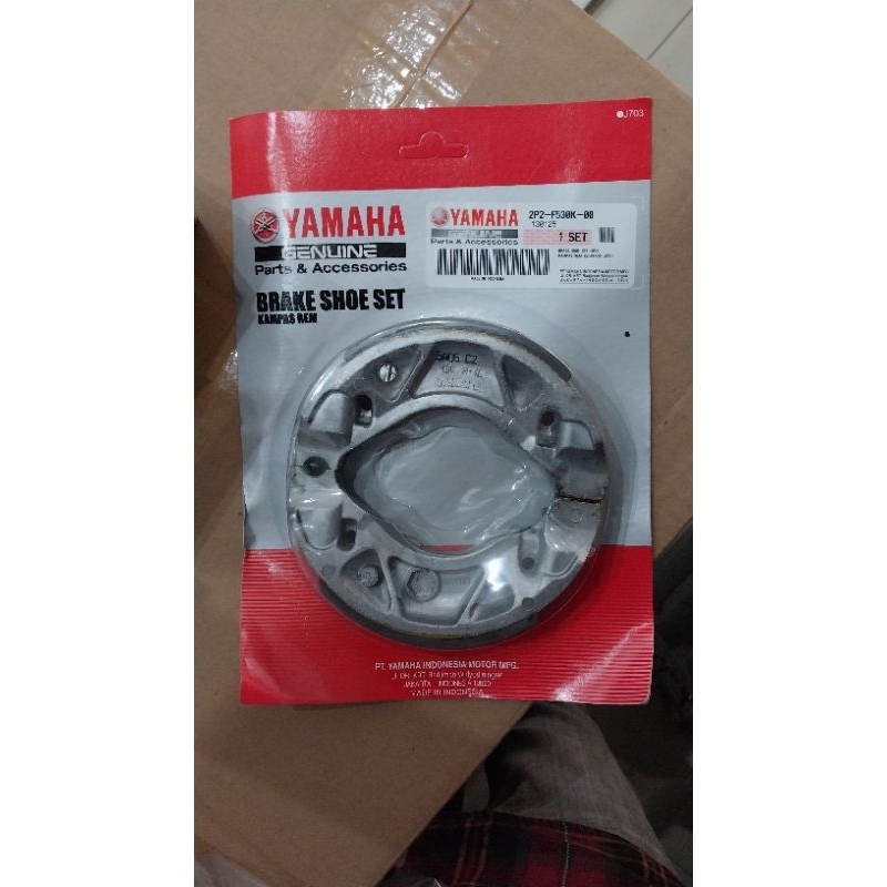 KAMPAS REM BELAKANG MIO FINO LEXI NUOVO XEON DLL YAMAHA ORIGINAL 2P2-F350K-00