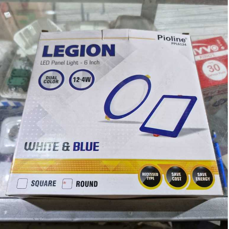 LED Pioline Legion White Blue Bulat Original 12+4w / Downlight LED Pioline Legion 12+4w 6inch