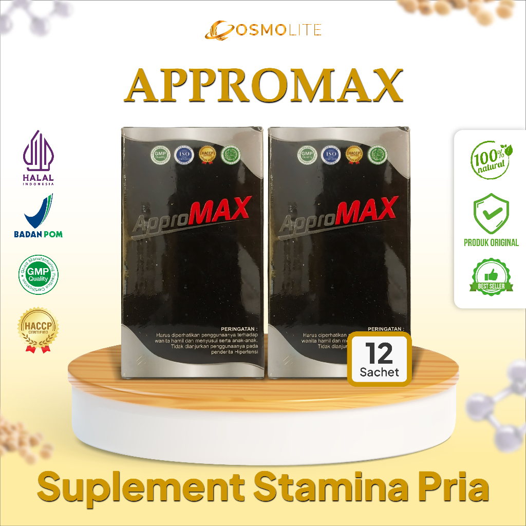 APPROMAX Suplement Stamina Pria (dapat 3 Box)