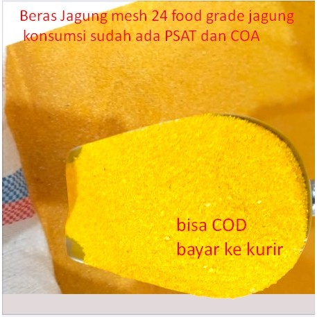 

Beras Jagung mesh 24 food grade jagung konsumsi sudah ada PSAT dan COA