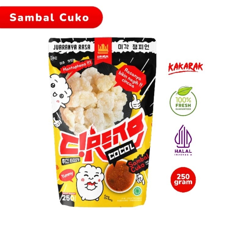 

KAKARAK - Cireng Cocol Sambal Cuko 250gr