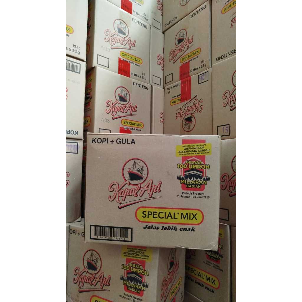 

KOPI KAPAL API SPECIAL MIX 25 gr KOPI 1 DUS 120 PCS EDISI UMROH