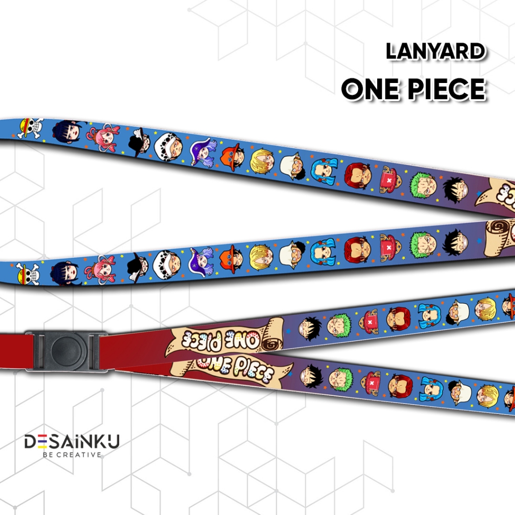 LANYARD ONE PIECE CHIBI/ TALI HP / GANTUNGAN PODS / LANYARD