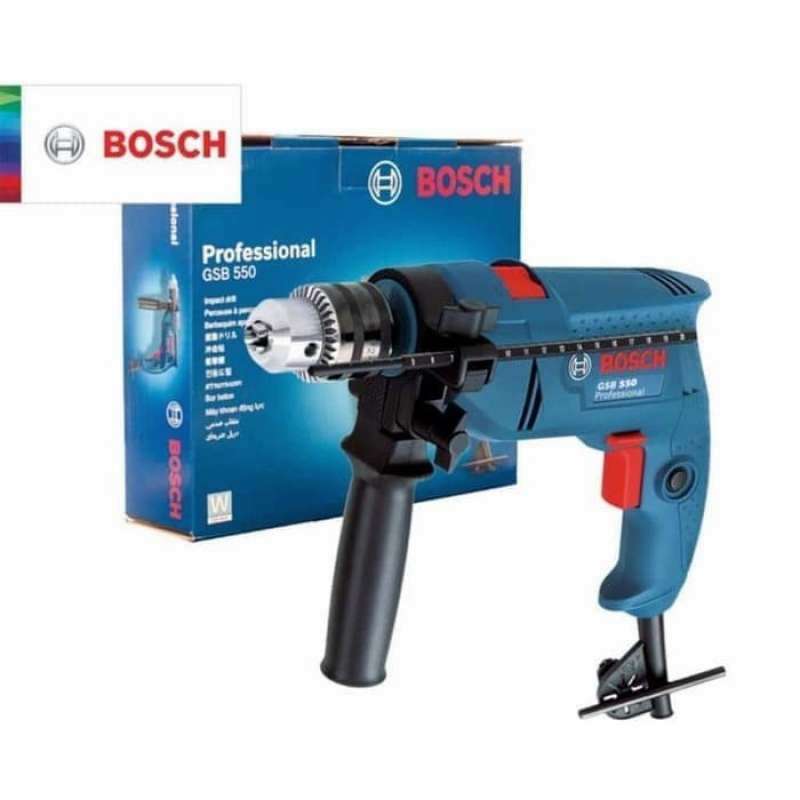 Mesin Bor Tangan "BOSCH" GSB550 DRILL 13MM IMPACT Original