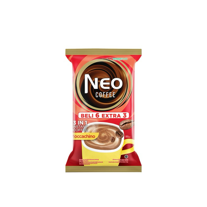 

Kopi Neo Coffee Kopi Moccachino, Tiramisu, Caramel 9x20 gr