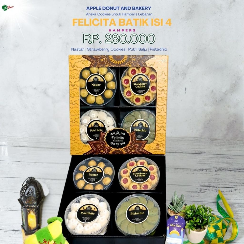 

Paket Hampers Kue Kering Lebaran Idul Fitri Felicita isi 4