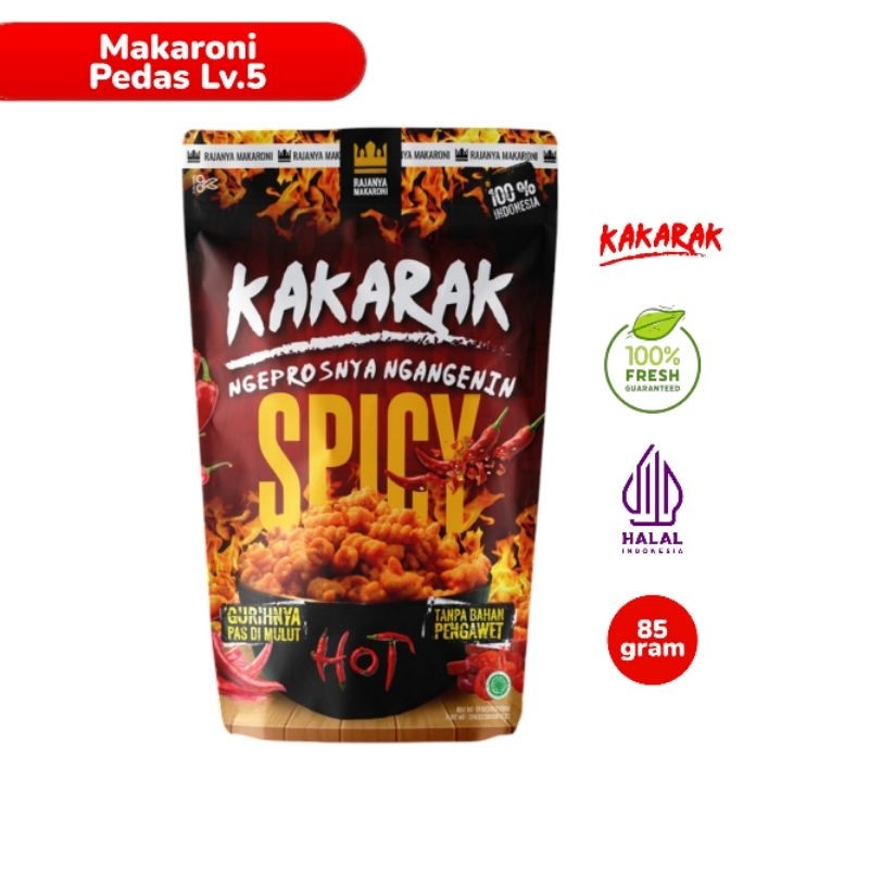 

KAKARAK - Makaroni Pedas Lv.5 - 85gr