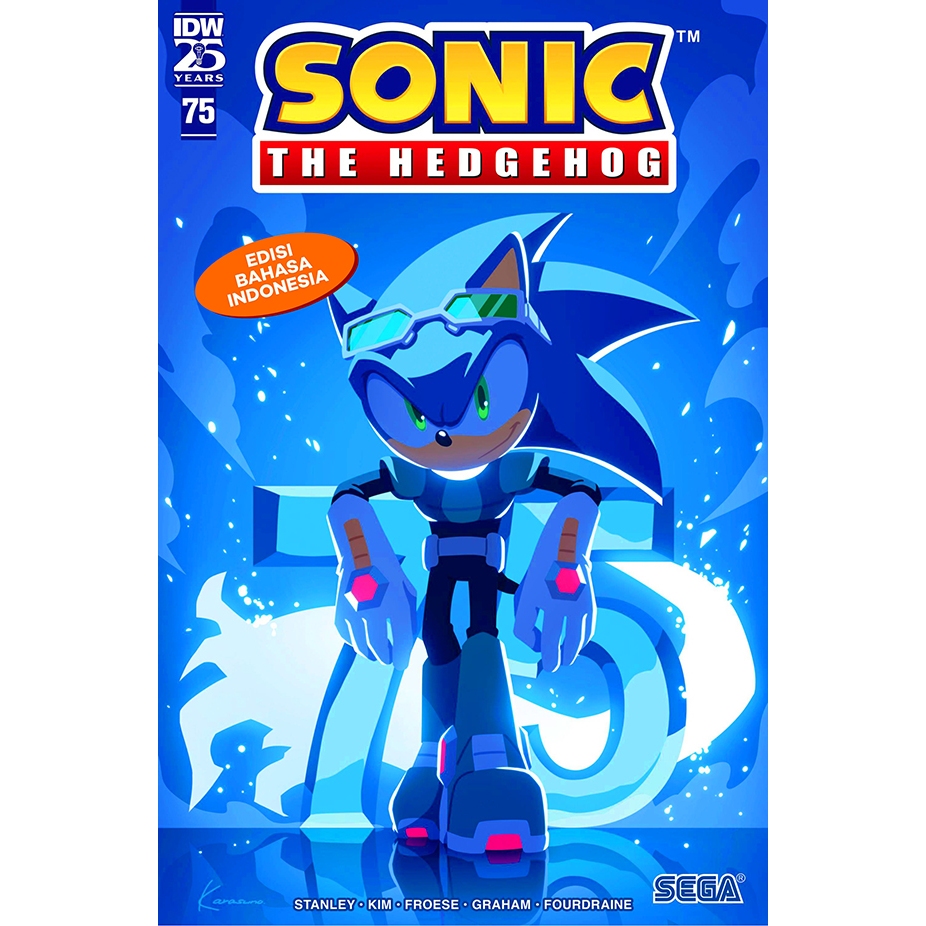 Buku komik SONIC The Hedgehog - vol. 75 (Edisi bahasa Indonesia) - cerita petualangan si landak biru
