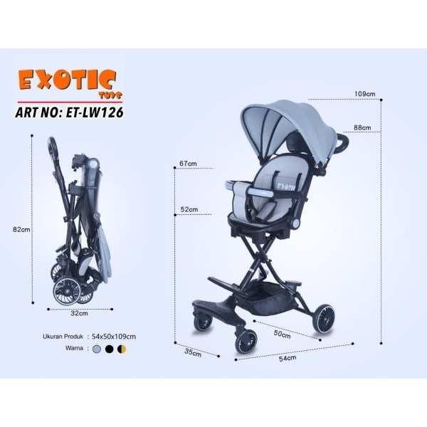 TERLARIS Magic Stroller Exotic LW 126 / Baby Stroller Exotic LW-126
