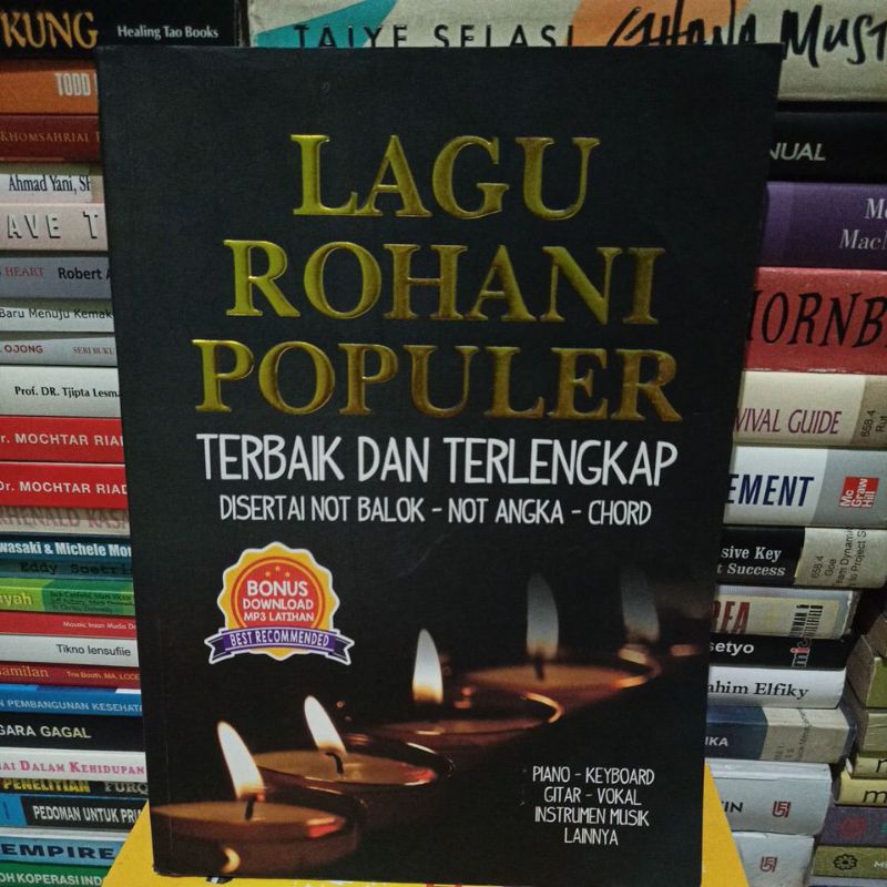 Buku lagu rohani populer terbaik dan terlengkap disertai not balok - not angka - chord
