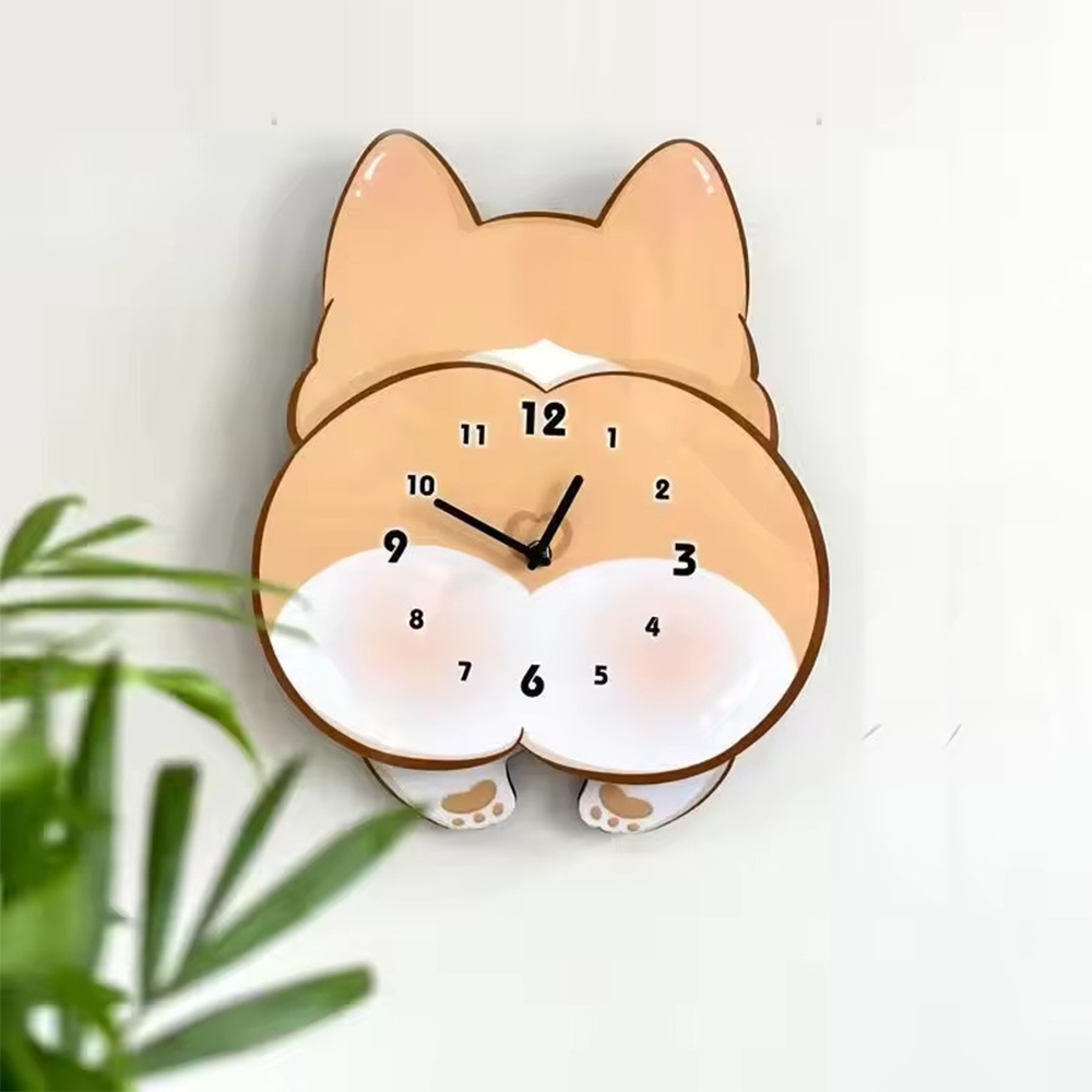 Jam Dinding Kucing Lucu Dekorasi Ruang Tamu Jam Dinding Mode Sederhana Jam Dinding Kartun