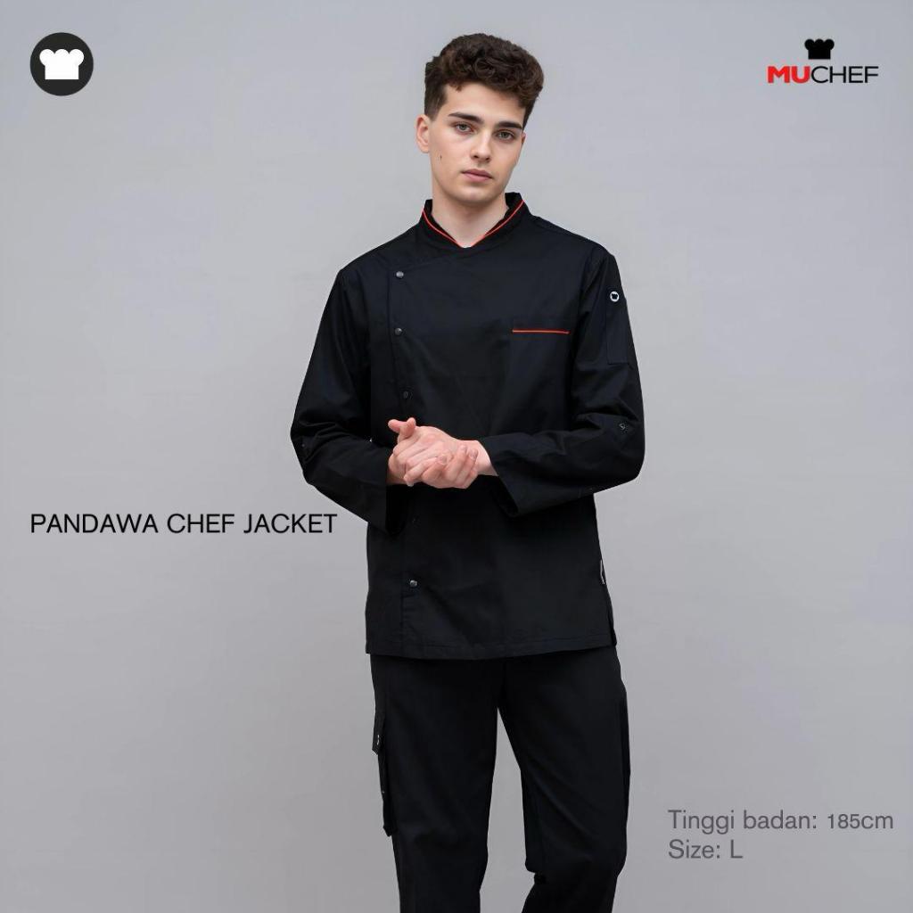 MUCHEF Baju Koki Pandawa Black / Hitam