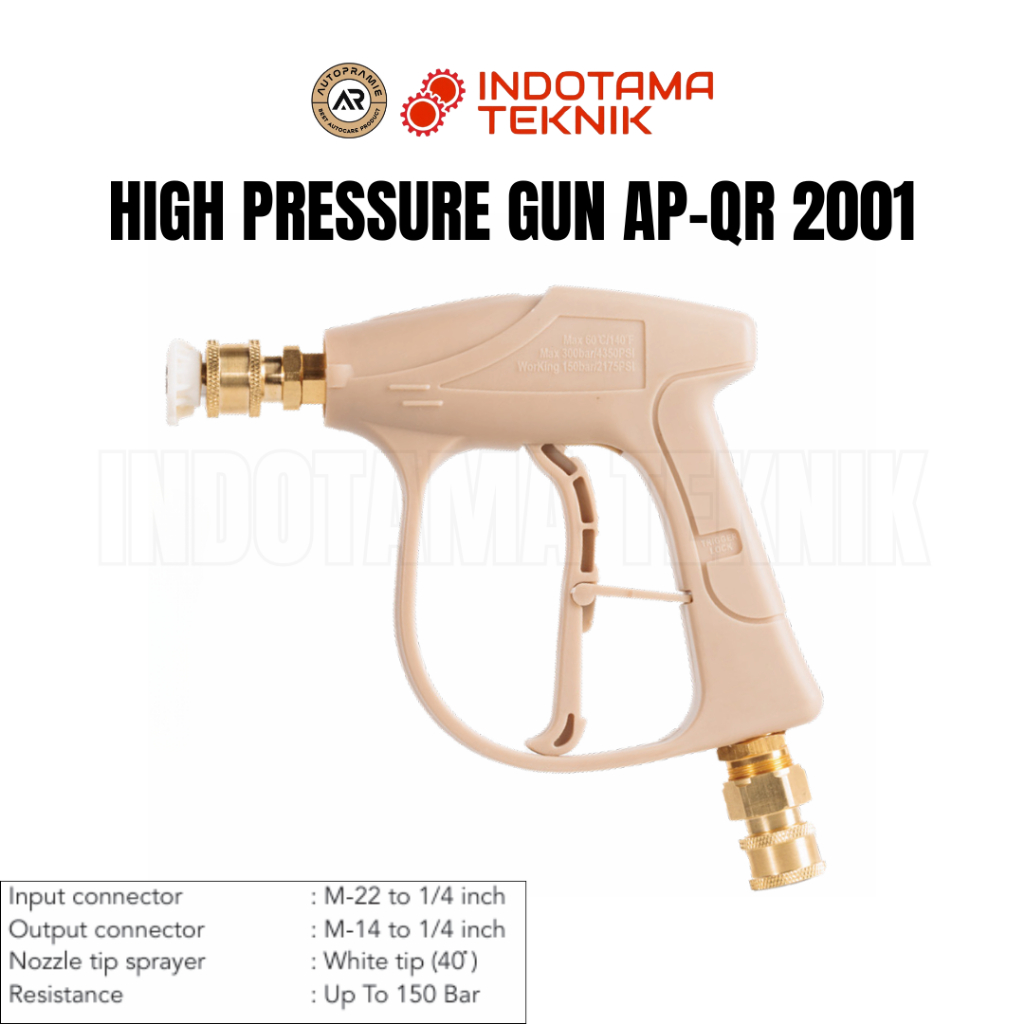 High Pressure Gun Jet Cleaner Quick Release / QR Autopramie AP-QR 2001