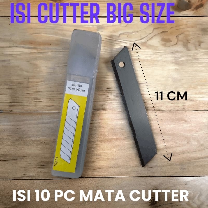 

ISI CUTTER BESAR 11CM SET ISI 10PC MATA CUTTER MURAH 7080