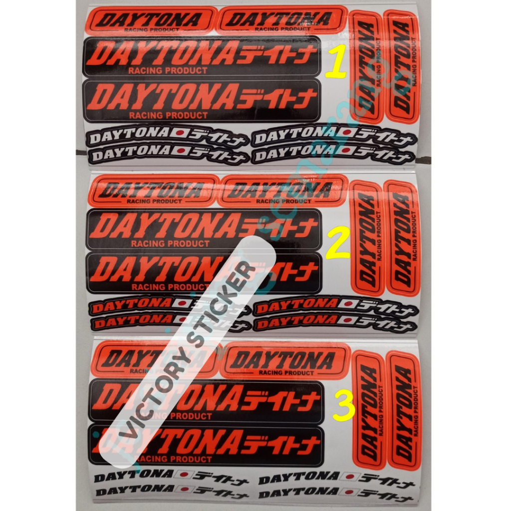 Sticker velg daytona & shock