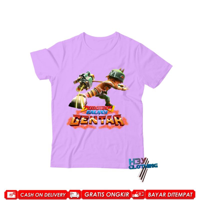 Baju Anak Boboiboy Gentar Kaos Anak Boboiboy Galaxi Free Nama