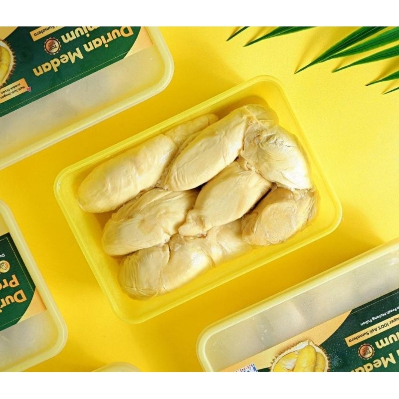 

Durpas Medan premium yellow box / duren kupas Durpas Medan / durian kupas matang pohon