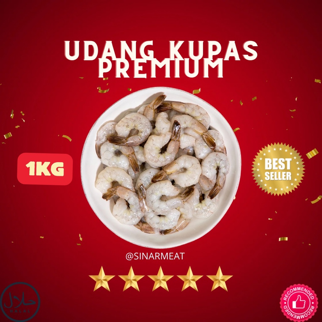 

UDANG KUPAS PREMIUM FROZEN 1KG