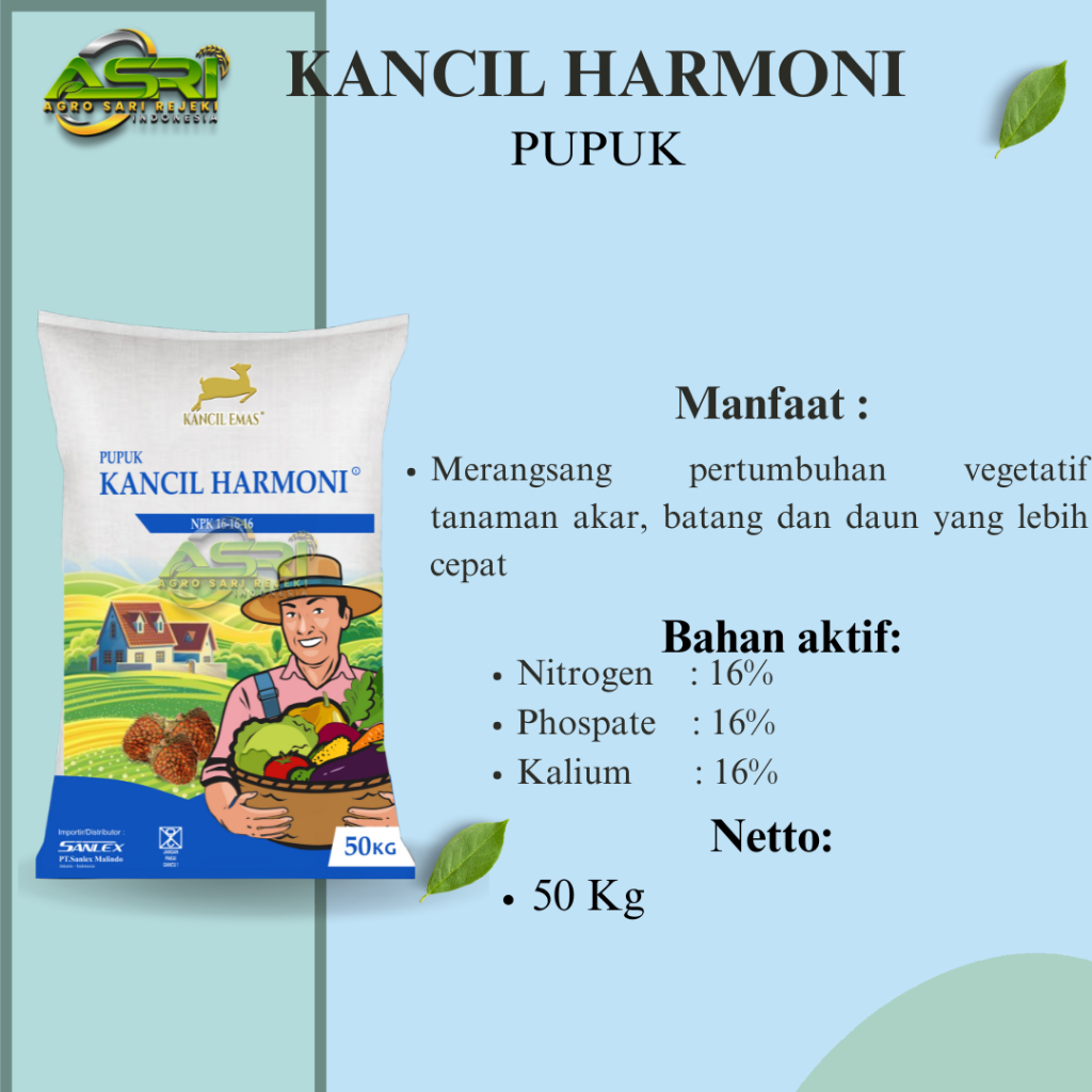 PUPUK KANCIL HARMONI 16-16-16 50KG