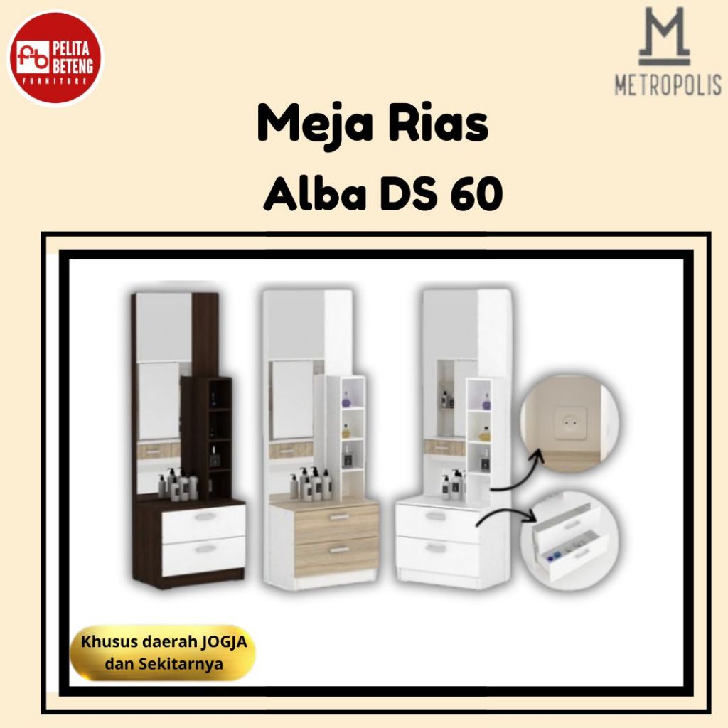 Metropolis Meja Rias Alba DS 60